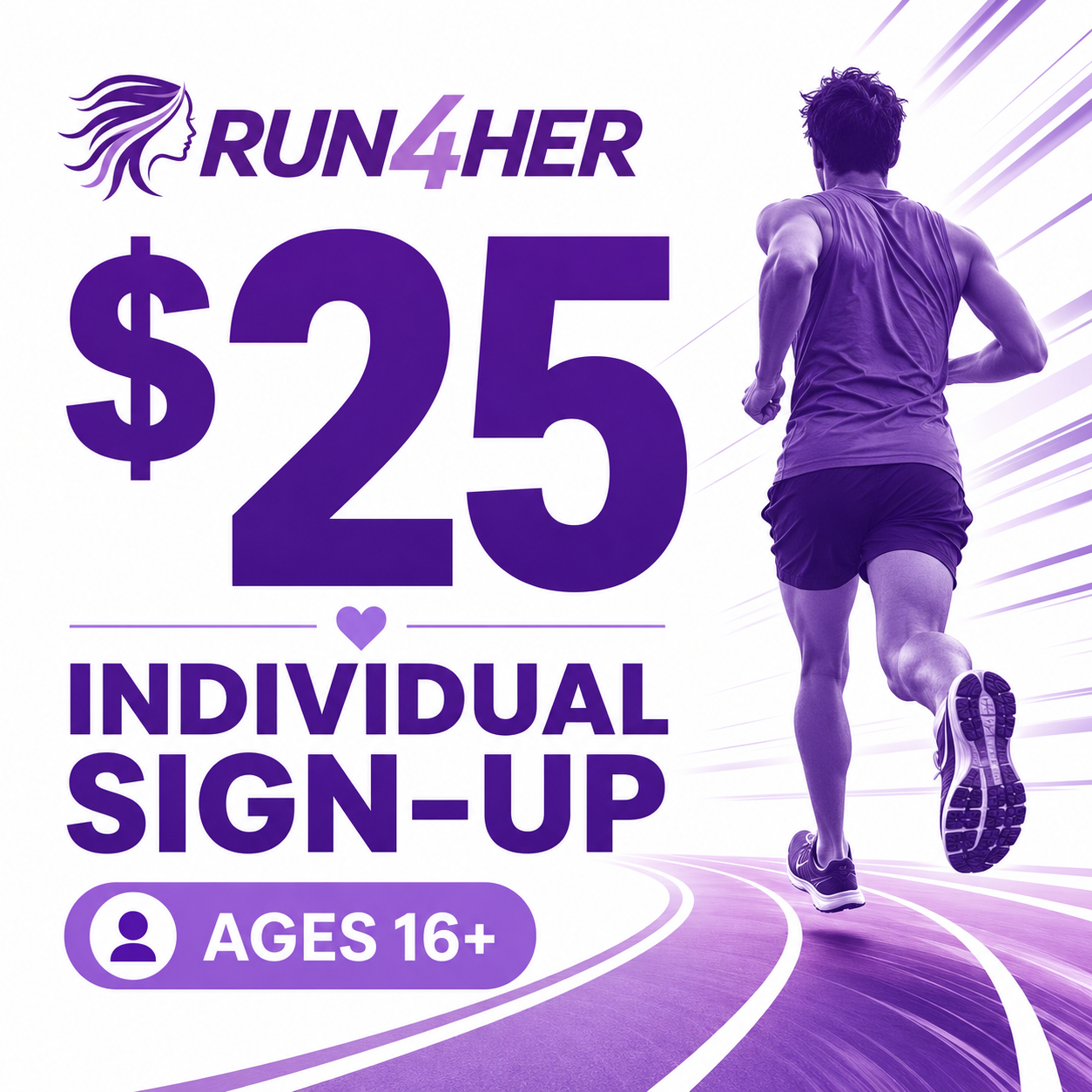 Run4Her Sept 5th - individual ticket (16 yrs +)