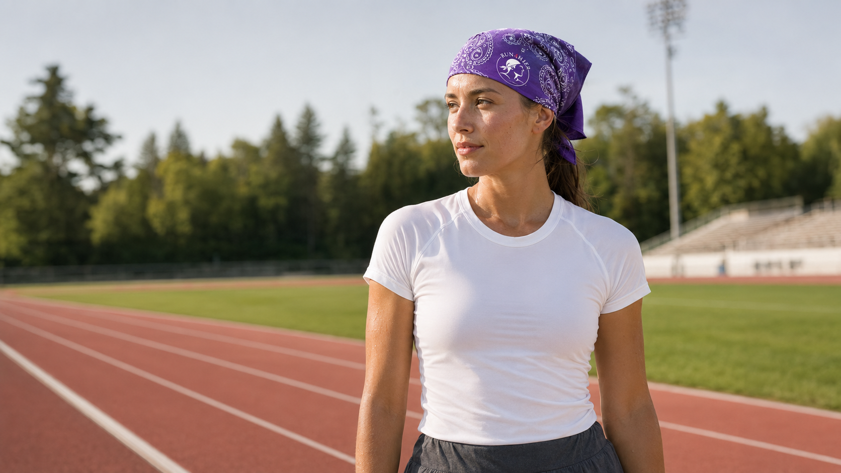 Purple Run4Her Bandana